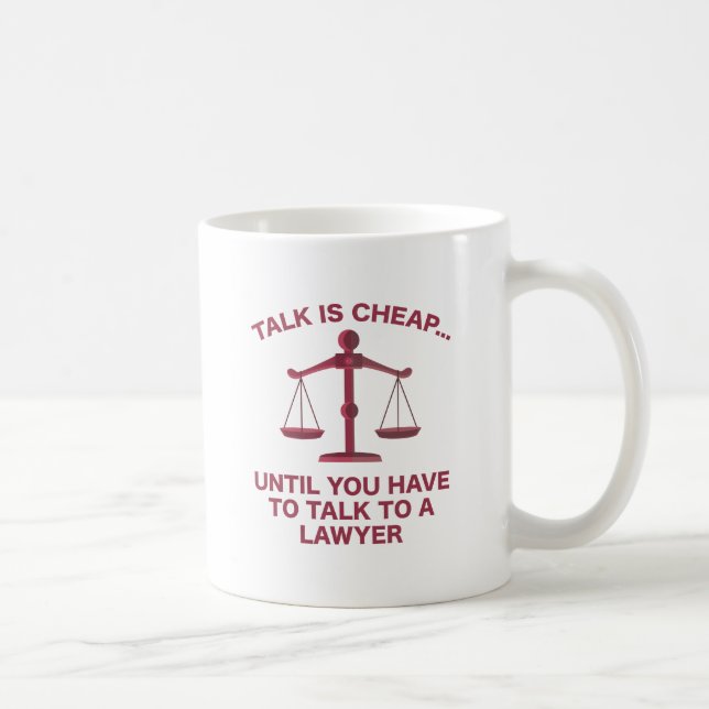 Talk Is Cheap Coffee Mug (Right)