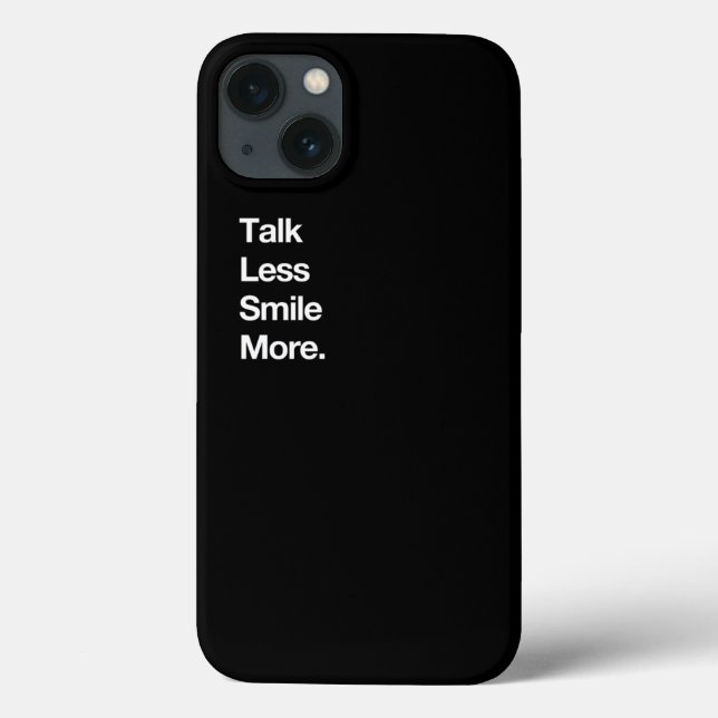 Talk Less Smile More Historic Hamilton Quote Print Case-Mate iPhone Case (Back)