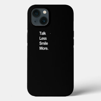 Talk Less Smile More Historic Hamilton Quote Print iPhone 13 Case