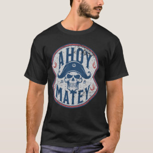 Talk Like A Pirate Day Ahoy Matey Funny Pirate Kid T-Shirt