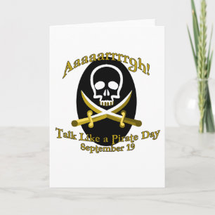 Talk Like a Pirate Day Greeting Card