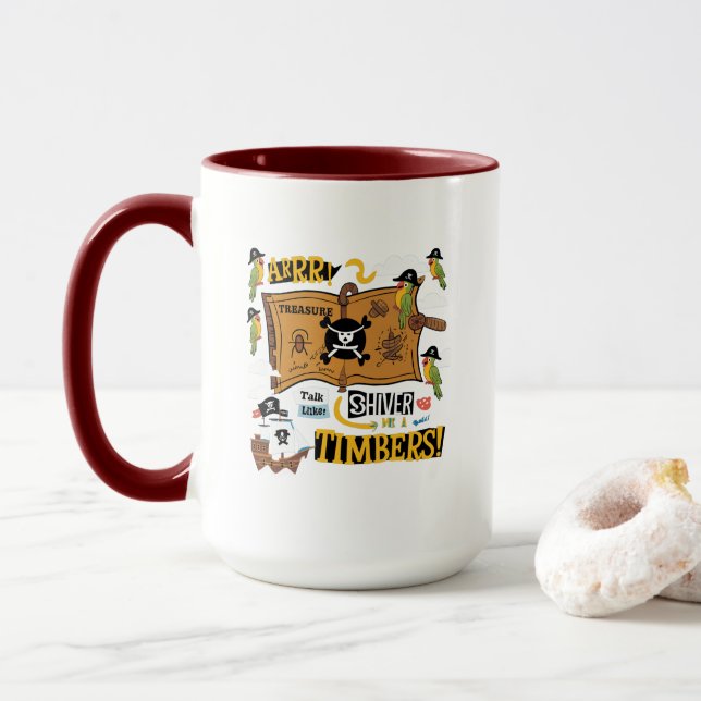 Talk Like a Pirate Day Mug (With Donut)