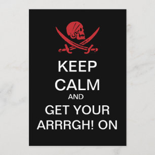 Talk Like A Pirate Day Party Invitations