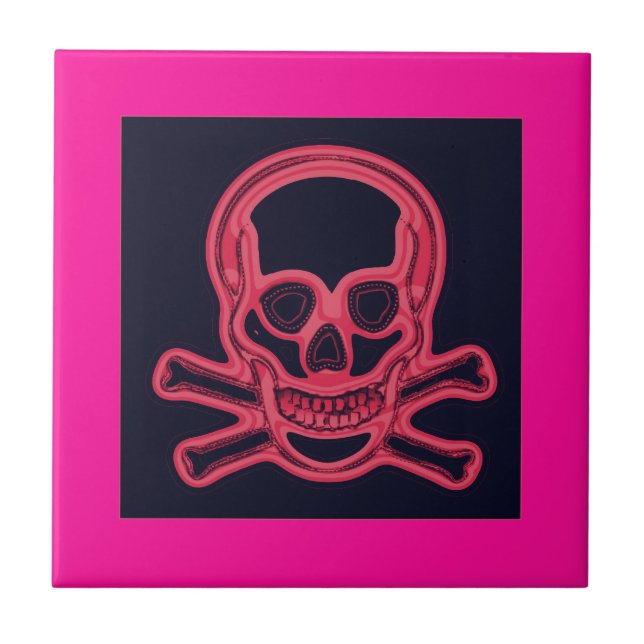 Talk Like A Pirate Day,pink Ceramic Tile (Front)