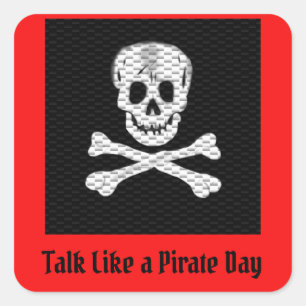 Talk Like a Pirate Day Square Sticker