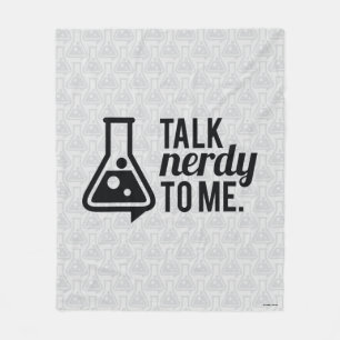Talk Nerdy Fleece Blanket