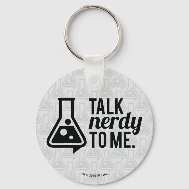 Talk Nerdy Key Ring (Front)