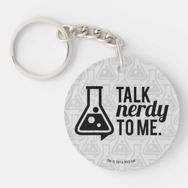 Talk Nerdy Key Ring (Front)