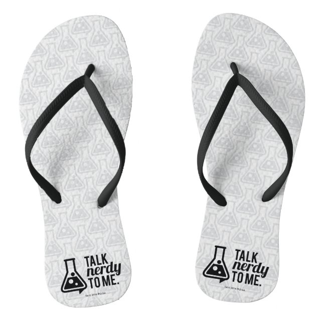 Talk Nerdy Thongs (Footbed)