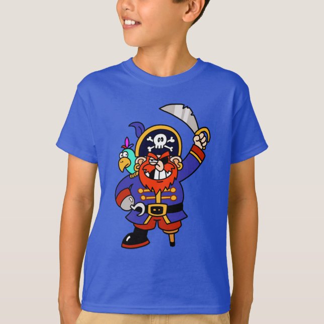 Talk Pirate or Walk The Plank  T-Shirt (Front)