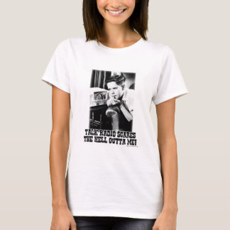 Talk Radio Is Scary Funny Retro Art Motto T-Shirt