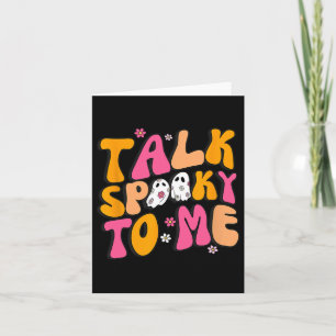 Talk Spooky To Me Costume Halloween Matching Famil Card