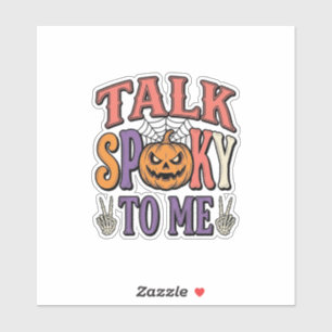 Talk Spooky To Me Vintage Halloween Shirt Design_1
