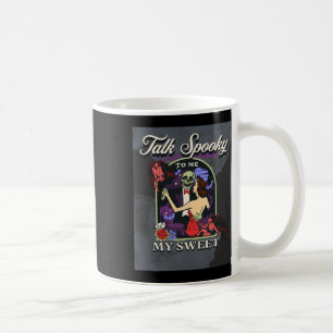 Talk Spooky To Me Vintage Retro Fun Halloween Pick Coffee Mug