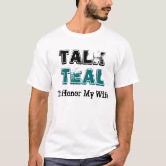 Talk Teal Ovarian Cancer Support  Mens T Shirt