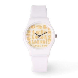 Talk Text Travel White  Watch