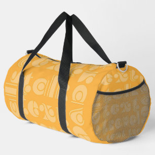 Talk Text Travel Yellow Duffle Bag