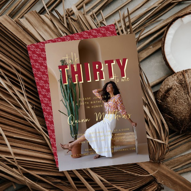 Talk Thirty to Me | 30th Birthday Party Photo (Creator Uploaded)