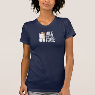 TALK TO THE GRIP Gymnast Gymnastics shirt ON DARK