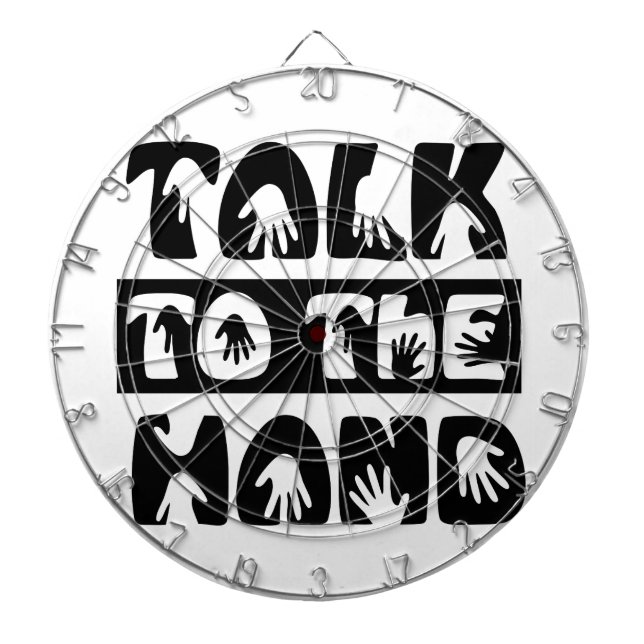 Talk To The Hand Dartboard (Front)