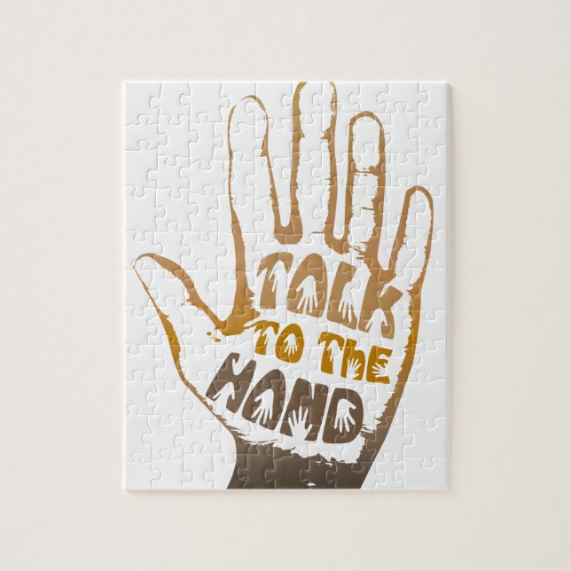 Talk To The Hand Jigsaw Puzzle (Vertical)