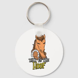Talk To The Hoof - Cowboy Cowgirl Equidae Horse Key Ring