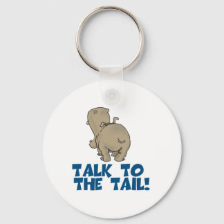 Talk to the Tail Hippo Key Ring