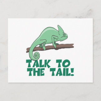 Talk to the Tail Lizzard Iguana Postcard
