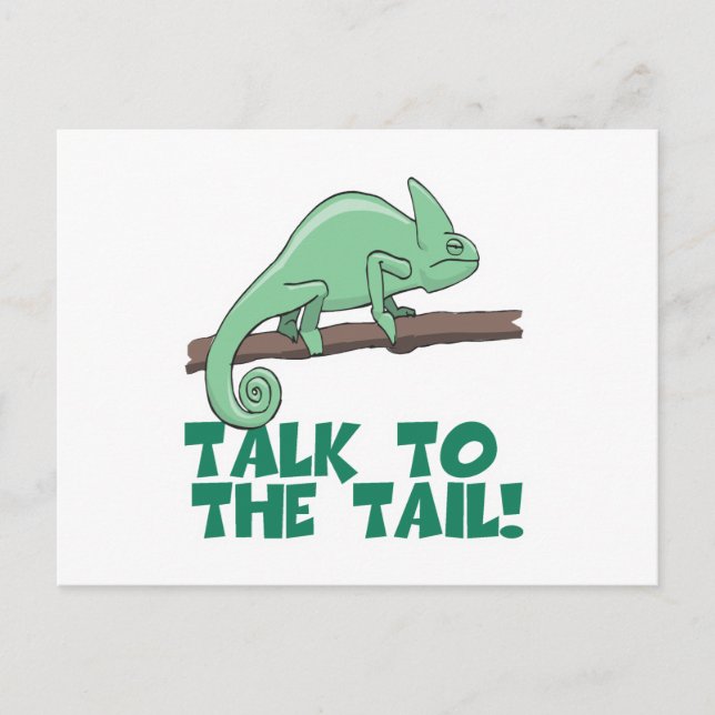 Talk to the Tail Lizzard Iguana Postcard (Front)