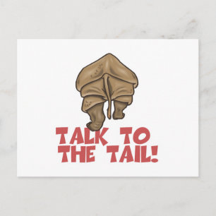 Talk to the Tail Rhino Postcard
