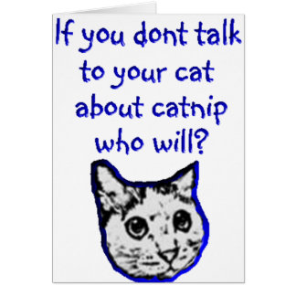 Talk to your cat about catnip