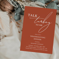 Talk Turkey to Me Modern Thanksgiving Dinner