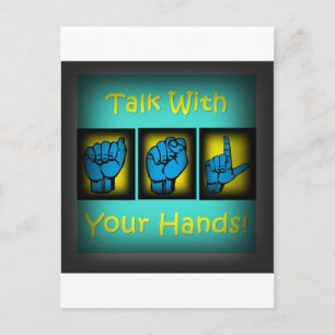 Talk With Your Hands (2) Postcard