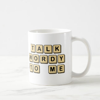 Talk Wordy to Me Wooden Tile Mug