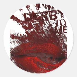 talkderbytome classic round sticker