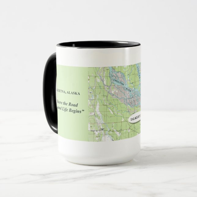 Talkeetna Alaska End of the Road Mug (Front Left)