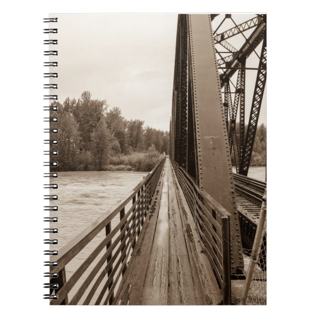 Talkeetna Railroad Bridge Walkway Notebook (Front)