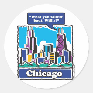 TALKIN-BOUT-WILLIS CLASSIC ROUND STICKER