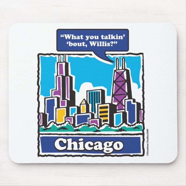 TALKIN-BOUT-WILLIS MOUSE PAD (Front)