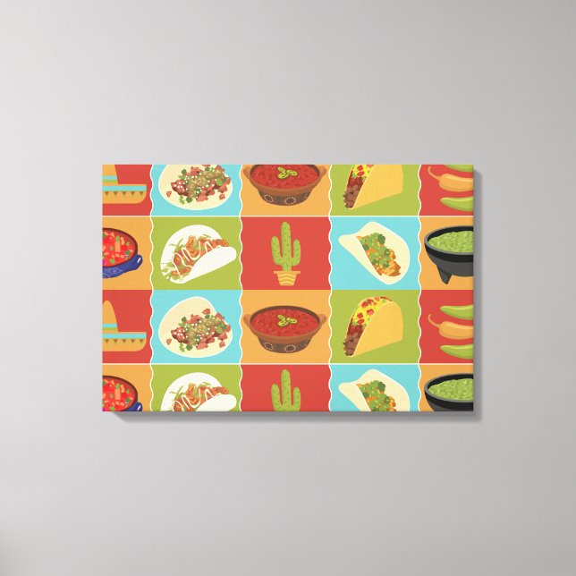 Talkin Tacos Canvas Print (Front)