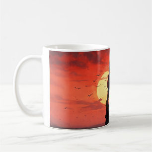 talking about shadows in a visual, symbolic coffee mug