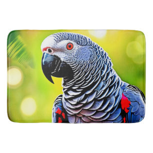 Talking African Grey Parrot Bath Mat