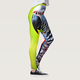 Talking African Grey Parrot Leggings