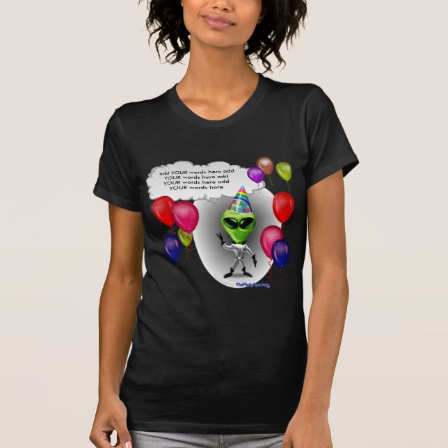 Talking Birthday Party Alien T-Shirt (Front)