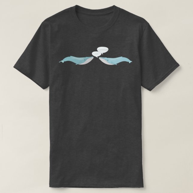 Talking blue whales T-Shirt (Design Front)