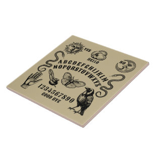Talking Board Spirit Communication Ceramic Tile
