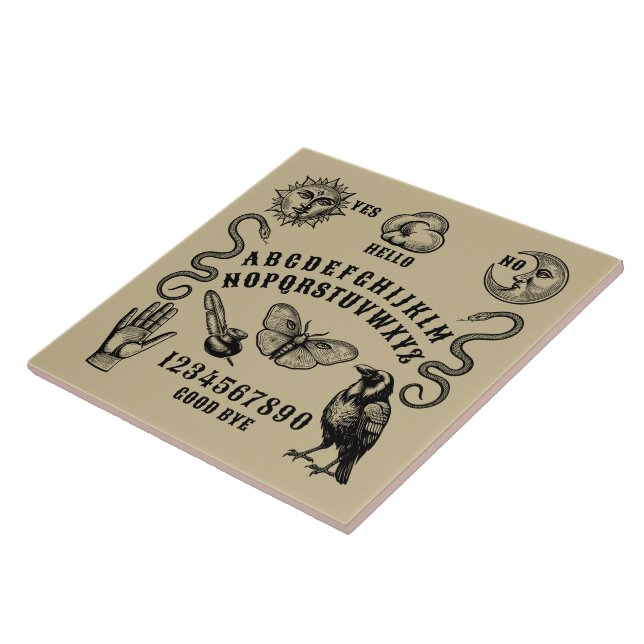 Talking Board Spirit Communication Ceramic Tile (Side)