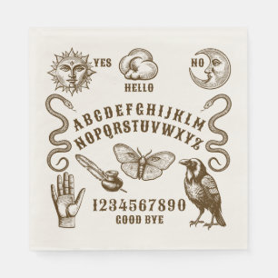 Talking Board Spirit Communication Napkin