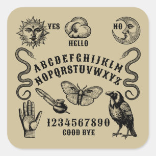 Talking Board Spirit Communication Square Sticker