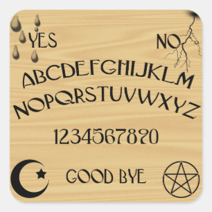 Talking Board Square Sticker